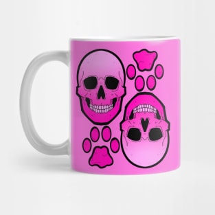 Paw and skull Mug